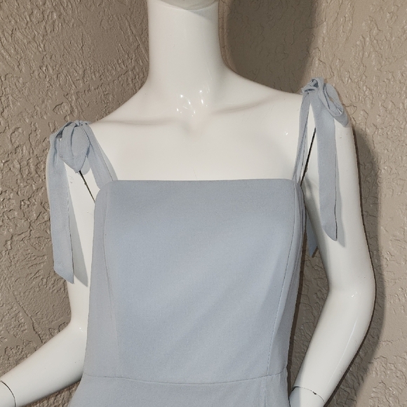Dessy Collection Off The Shoulder Chiffon A Line Dress - Picture 3 of 8